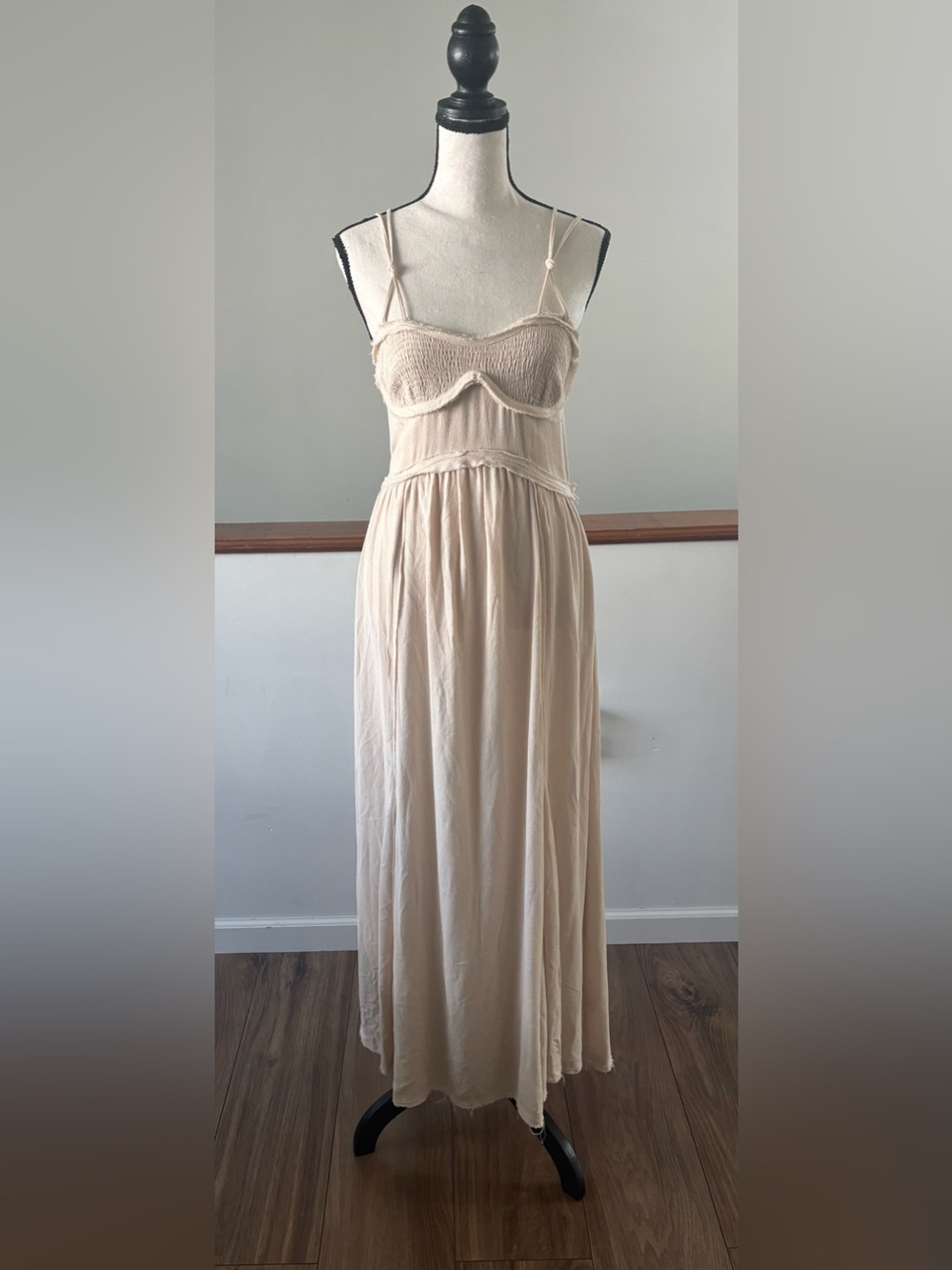 Zara Strappy Sand Maxi Dress - Picture 6 of 14